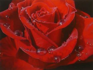 "Rose" Oil Painting Gerald Mendez Artist