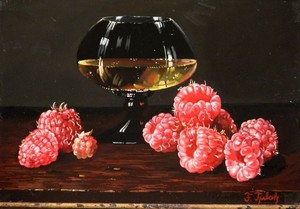 "Wine and Rasberries" Artist Ferenc Tulok
