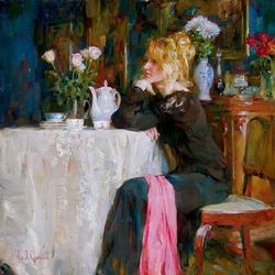 "Teatime Daydreams"  Artists Michael and Inessa Garmash - Giclees