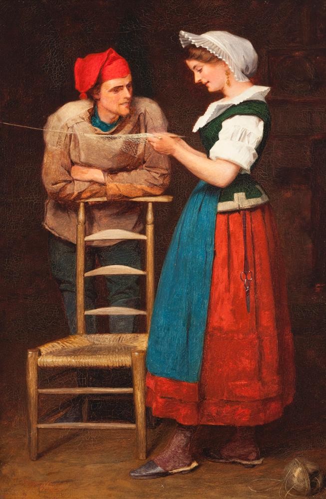 "Mending Net" James Hayllar
