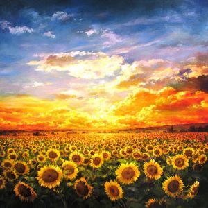 "Sunflowers at Sunrise" Paul Guy Gantner