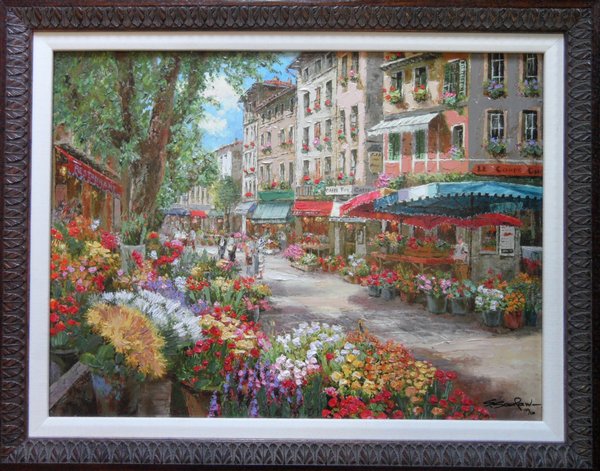 S. Sam Park "Parisian Flower Market"