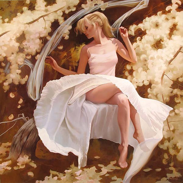 "Sakura" Svetlana Valueva Original Oil Painting