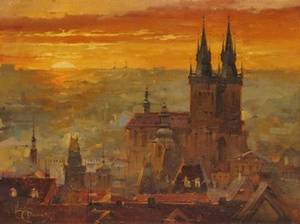 "Spires at Sunset" Andrej Chernysh