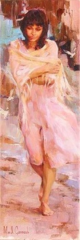 "Breezy Walk" Oil Painting Garmash