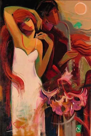 "Waltz of Flowers" Artist Irene Sheri Artist Enhanced Giclee