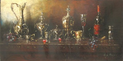 "Lovely Decanters" Artist Luis Daniel