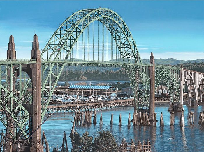 "Yaquina Bay Bridge; by Andrew Palmer