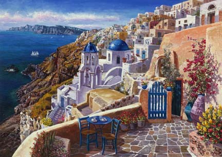 S. Sam Park "View of Santorini"