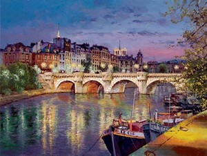 S. Sam Park "Twilight at Pont Neuf"