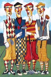 Tim Rogerson "Four Under Par" Original Oil 