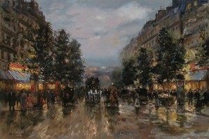 "On the Boulevard" Artist Valery Gromov