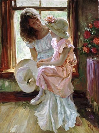 "Mid-Morning Chat" Vladimir Volegov Artist